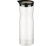 APS Carafe en verre avec couvercle 1,0 litre verre/inox
