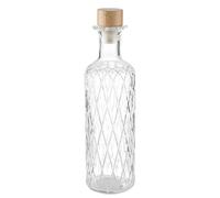 APS Carafe en Verre Diamond Ø 8 cm, Hauteur 28 cm, 0,8 l