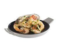 APS Cast Iron 88221 Mini poêle en fonte émaillée Gris/noir Hauteur 2 cm 13 cm Hauteur 2 cm