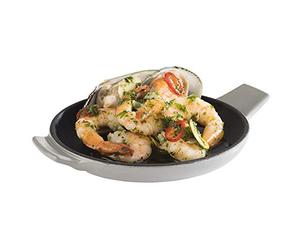 APS Cast Iron 88221 Mini poêle en fonte émaillée Gris/noir Hauteur 2 cm 13 cm Hauteur 2 cm