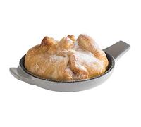 APS Cast Iron Mini poêle en fonte émaillée Ø 10 cm Hauteur 2 cm Empilable Passe au four Gris