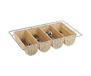 APS CB674 Distributeur de couverts en rotin