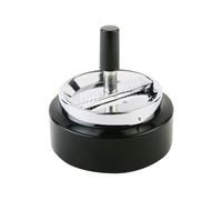 APS cendrier Ø 10,5 cm, H: 11 cm Metall chromé / noir