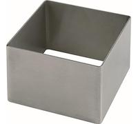 APS cercle à mousse rond Ø 7 cm, H: 4,5 cm acier inoxydable, natte, jointless