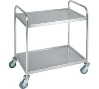 APS Germany Chariot de service 91 x 59 cm H 93 cm Acier inoxydable natte 2 Borde