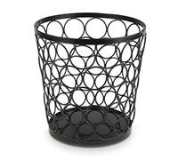 APS corbeille à pain/panier à fruits "Basket", panier de buffet élégant en métal, noir, Ø 21 cm, hauteur 21 cm, qualité professionnelle