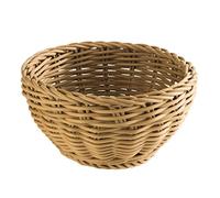 APS "Profi Line" panier rond, panier en osier marron clair, panier en polypropylène, récipient en osier, panier à pain, panier à aliments, diamètre Ø 16 cm, hauteur 8 cm