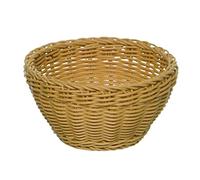 APS panier rond "Profi Line", panier en osier beige, panier en polypropylène, récipient en osier, panier à pain, panier à aliments, diamètre Ø 16 cm, hauteur 8 cm