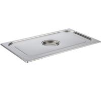 APS Couvercle GN 2/4 (L)530 x (P)162 x (H)30 mm Acier inoxydable