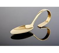 APS cuillère gourmet Länge: 12 cm 18/8 acier inoxydable, Gold-Look
