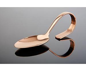 APS cuillère gourmet Länge: 12 cm 18/8 acier inoxydable, Kupfer-Look