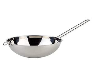 APS cuvette de bain-marie, cuvette très polie, avec poignée en fil de fer, Ø 18 cm, hauteur 9 cm, pour un volume de 1,5 l, acier inoxydable 18/8