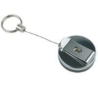 Porte-clés rétractable inox APS - x 2 - Inox