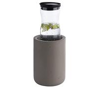 APS Element Refroidisseur de Bouteilles en béton - avec Dessous protégeant Les Meubles - pour Bouteilles de 0,7-1,5 Litre - Ø 12/10 cm, Hauteur 19 cm, Gris