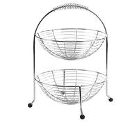 APS Etagere, coupe à fruits, étagère à fruits, poignée ergonomique, debout sur des pieds noirs antidérapants, 28 x 28 cm, hauteur 37 cm