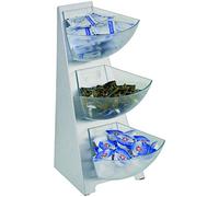 APS Étagère de cuisine multi-rack, étagère, verseur, distributeur de portions, distributeur en acier inoxydable 18/0, volume par bec 1 litre, contenu 3 niveaux