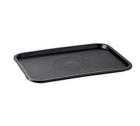 APS Fast Food tray, plateau de service incassable et lavable au lave-vaisselle, Made in Germany, 41 x 30,5 cm, hauteur 2 cm, noir