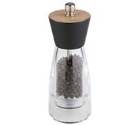 APS Moulin à poivre "Frida" - Moulin à poivre de qualité supérieure avec mécanisme de broyage en acier au carbone et couvercle en bois - Le degré de broyage est réglable en continu 6 x 15,5cm