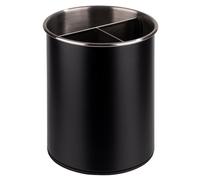 Aps-Germany 11748 Repose-Cuillère Porte-Couverts Noir Silicone, Acier Inoxydable, Polypropylène (Pp) Noir