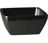 APS GF133 Bol carré en mélamine Noir 9 cm