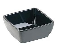APS GF137 Bol carré en mélamine Noir 19 cm