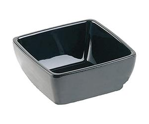 APS GF137 Bol carré en mélamine Noir 19 cm
