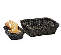 APS GN corbeille 32,5 x 35,4 cm, H: 10 cm Polypropylen, noir / braun