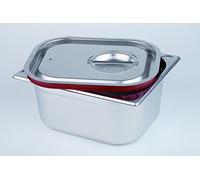 APS Germany Couvercle hermétique GN avec joint 26,5 x 16,2 cm acier inoxydable