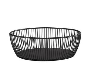 APS Korb Svart rund Metall 24x19cm H8cm schwarz