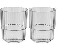 APS Linea Gobelet en plastique Tritan de qualité supérieure, 0,3 l, sans BPA, empilable, incassable, réutilisable et lavable au lave-vaisselle, 300 ml, gris français (Lot de 2)
