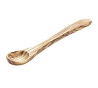 APS Lot de 2 cuillères - Olive - Longueur : 14 cm - Bois d'olivier (chaque pièce est unique, la couleur et le grain peuvent différer.)