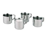 APS set de 4 crémiers, petits pichets pour crème à café/lait, crémier, capacité de 25 ml, acier inoxydable