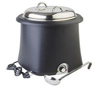 APS marmite à Soupe électrique Ø 38 cm, H: 36,5 cm, 10 Liter Acier Inoxydable/PP