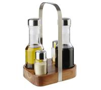 Aps - Ménagère sel et poivre & huile et vinaigre Wood Transparent