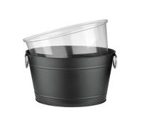 APS Metall-Getränkewanne 40x25cm schwarz