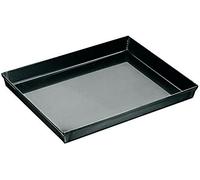 APS moule à pizza 60 x 40 cm, H: 2,5 cm Blaublech, Rand umgelegt