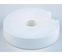 APS Cooler, élément de refroidissement, blanc, refroidisseur rond en plastique, 10,5 x 10,5 cm, rempli de liquide de refroidissement, non toxique, à congeler simplement dans le compartiment congélateur, réutilisable indéfiniment.