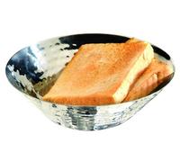 APS Pain et de fruits bol diamètre 16 cm, H : 5 cm acier inoxydable, poli martelé