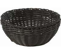 APS Panier, rond "Profiline", panier noir, panier en osier, panier en polypropylène, diamètre Ø 20 cm, hauteur 8 cm
