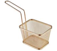 APS paniers INOX pour Le Service sur Table 13 x 10,5 cm, H: 9 cm Acier Inoxydable, Gold-Look