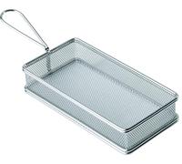 APS paniers inox pour le service sur table 21,5 x 10,5 cm, H: 4,5 cm acier inoxydable, Griff 9,5 cm