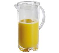 APS Pichet à jus de fruit avec couvercle, 2,0 l, transparent