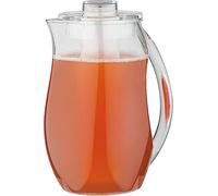 APS pichet à jus de fruits/pichet à eau - pichet pour boissons avec tube à eau glacée - dimensions : 13 x 19 cm, hauteur : 27 cm, volume : 2,8 l