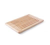 APS Planche à découper à pain "Rubberwood", planche à découper en bois, planche à pain avec compartiment à miettes amovible, 4 pieds antidérapants, 32 x 47,5 cm, hauteur 2 cm, marron