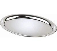 APS Plateau 26,5 x 19 cm, H: 1 cm, Oval, Acier Inoxydable, Poli