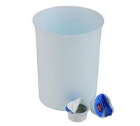 APS Poubelle de Table Ø 11 cm, H: 14 cm, 0,9 Liter Polypropylen, Blanc