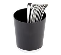 APS poubelle de table / récipients pour couverts Ø 13 cm, H: 15 cm SAN, noir