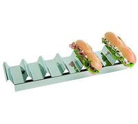 APS présentoir à sandwiches 47,5 x 10,5 cm, H: 6 cm acier inoxydable, poli