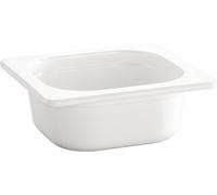 APS 84305 Bac GN 1/6 ECO LINE, 17,6 x 16,2 cm, Profondeur 100 mm, 1 litre, Mélamine, blanc