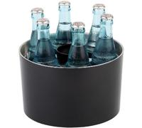APS refroidisseur de conférence, refroidisseur de bouteille, rondelle de refroidissement pour des bouteilles, refroidisseur de table pour 6 bouteilles, incl. accumulateur de refroidissement, ouvre-bouteille, plateau de liège de couronne, Ø 6.7 cm pour des bouteilles de 0.25 - 0.5 litre